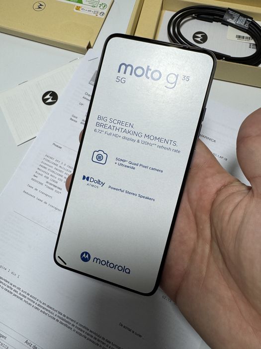 Motorola dual sim G35 5g 4gb RAM 128gb Midnight Black - Nou