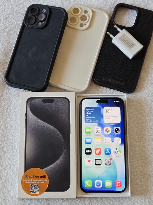 iPhone 15  PRO MAX, 86%  bateria,,256 Gb, stare excelenta