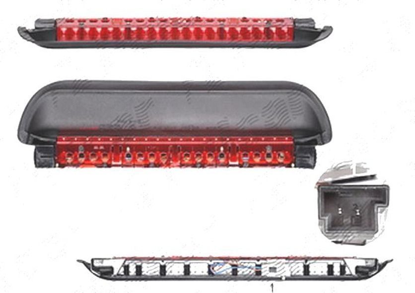 Stop frana suplimentar BMW Seria 3 (E90/E91), 11.2004-06.2012, Sedan, spate, LED; omologare: ECE/SAE