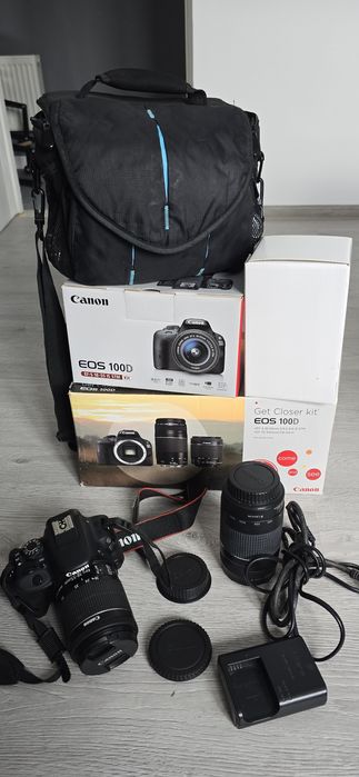 Canon EOS 100 D + 2 obiective