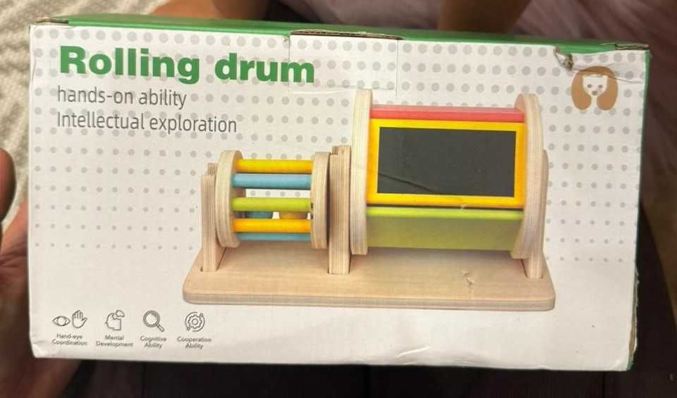 Игрушка деревянная Rolling Drum