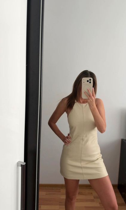 Rochie mango efect piele