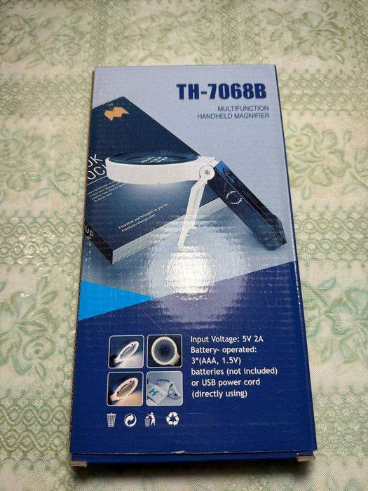 Лупа с подсветкой TH-7068B — 36 LED, 3.5X / 25X