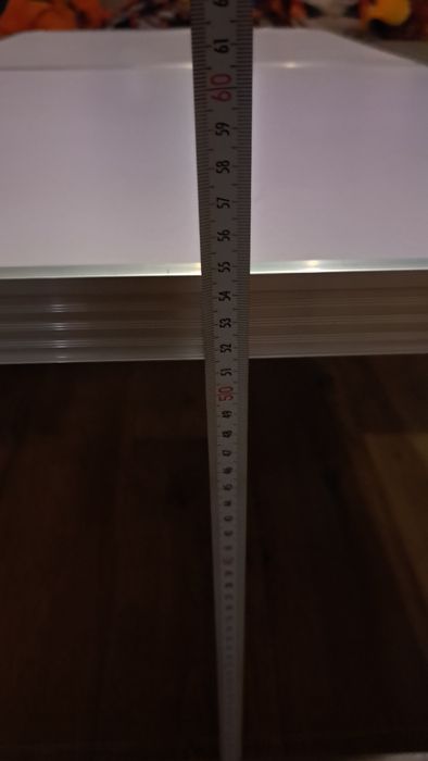 Masa pliabila alba 120cm×60cm