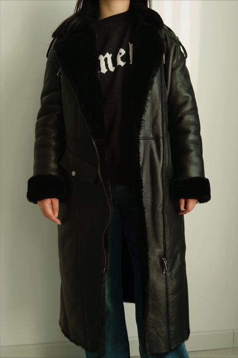 Кожаная дублёнка