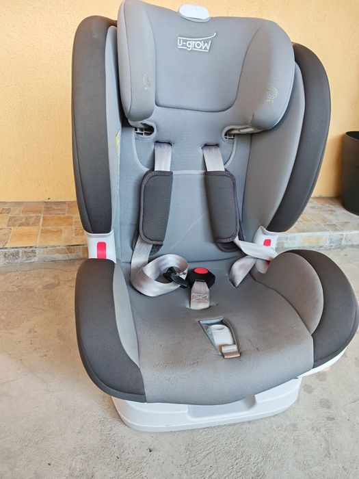 Scaun auto ISOFIX U-Grow UGHCS-06, 0-36 kg, Gri/Negru