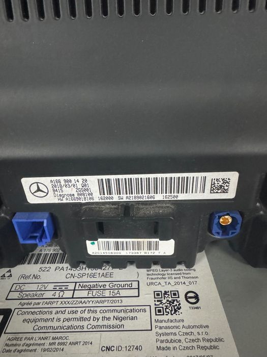 Оригинални навигация и дисплей за Mercedes GLA/CLA (NTG 5*1)