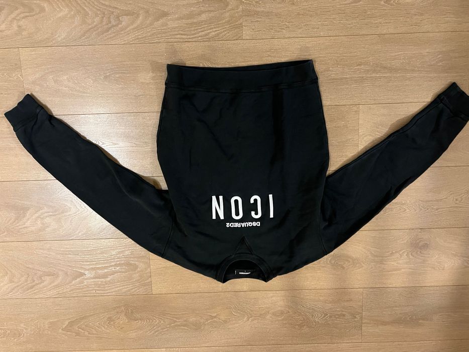 Dsquired2 мъжка черна блуза с дълъг ръкав