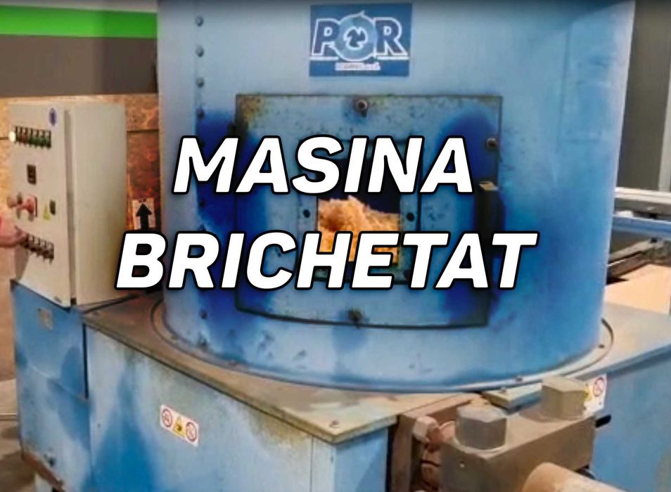 Presă, mașina brichetat OscarPor, motor 7.5 kw, diametru brichete 65mm