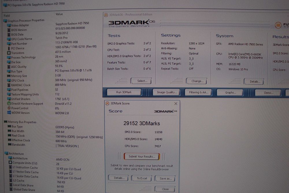 Placa video ati radeon sapphire v-x hd7950 3gb ddr5 vintage colectie