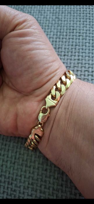 Bratara superba aur 14k - cuban link 59gr, lungine 22.5cm , impecabila