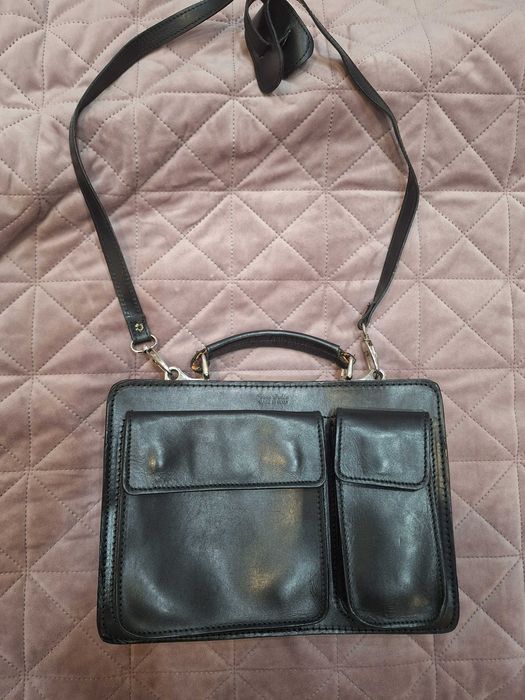 Дамска чанта - куфарче естествена кожа