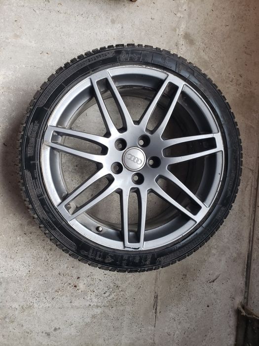 Set jante originale Audi 18″ + anvelope 235/40 R18 – stare foarte bună