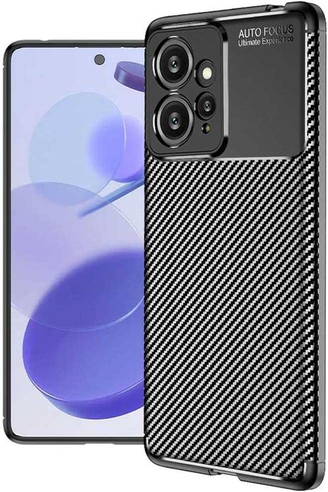Husa antisoc model Carbon pt. Xiaomi Redmi Note 12 4G / 12s Ultra