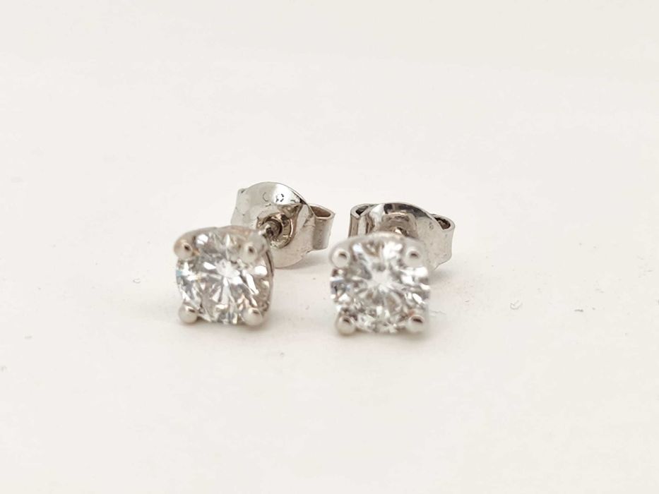 Cercei aur 14k cu diamante GIA certificate