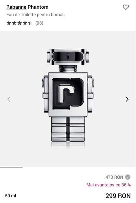 Rabanne Phantom eau de toilette 50 ml