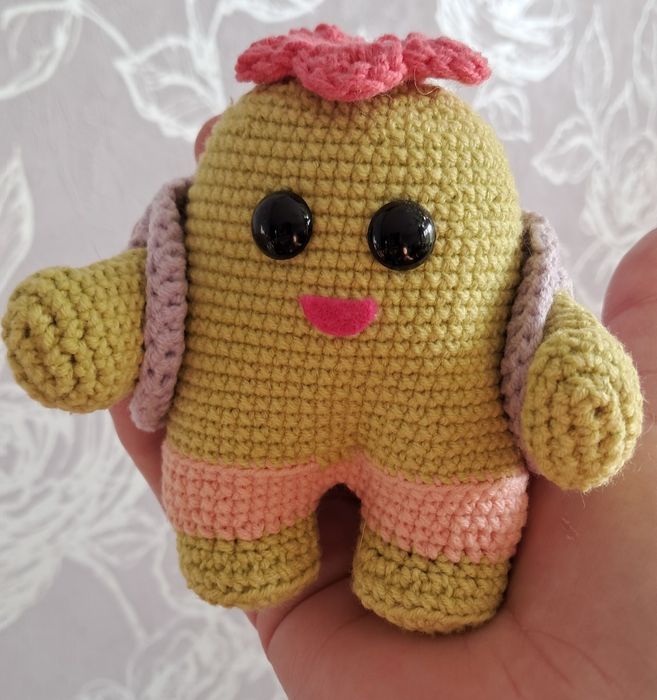 Вязаные игрушки,  следки-тапочки