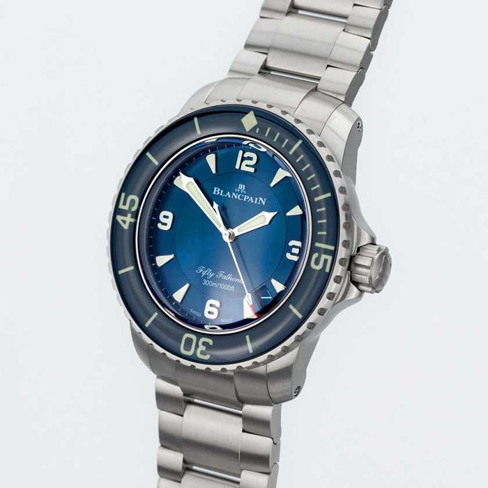 Blancpain Fifty Fathoms Titanium Blue dial 5015 12B40 98B