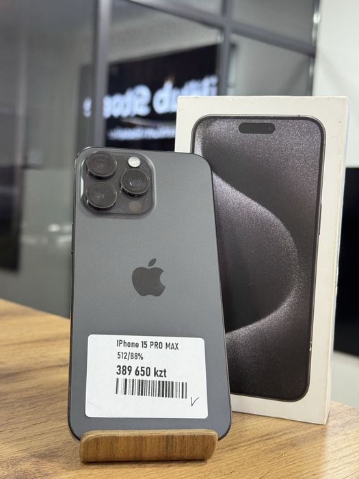 iPhone 15 ProMax•512GB/88%Табиғи/NatualTitanium Айфон 15 ПроМакс•512ГБ