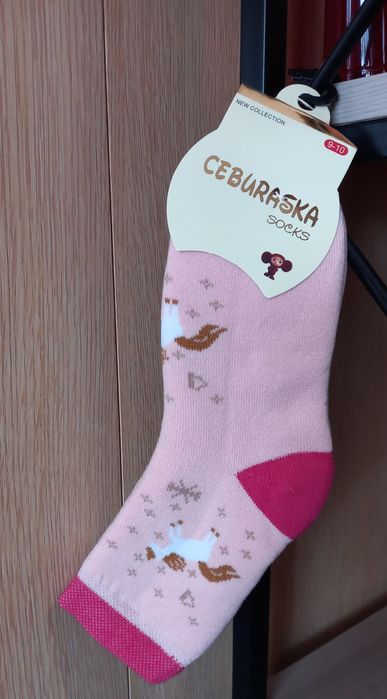Детские тёплые носочки с лошадкой.