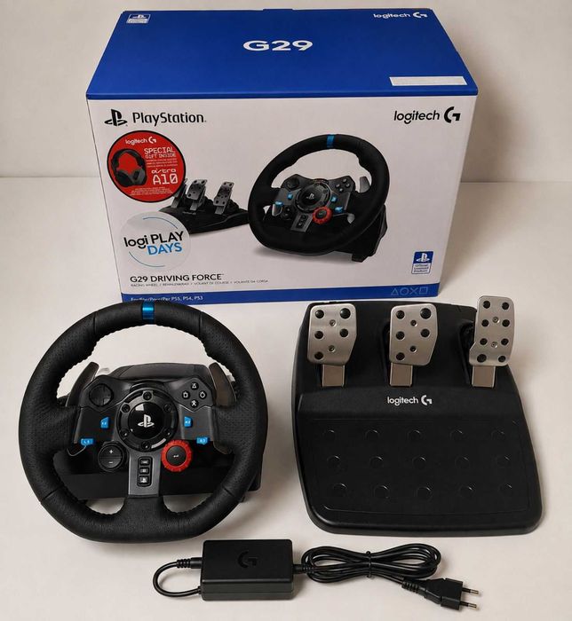 Logitech G29 - Гаранция до 11.2027 г., почти неизползван