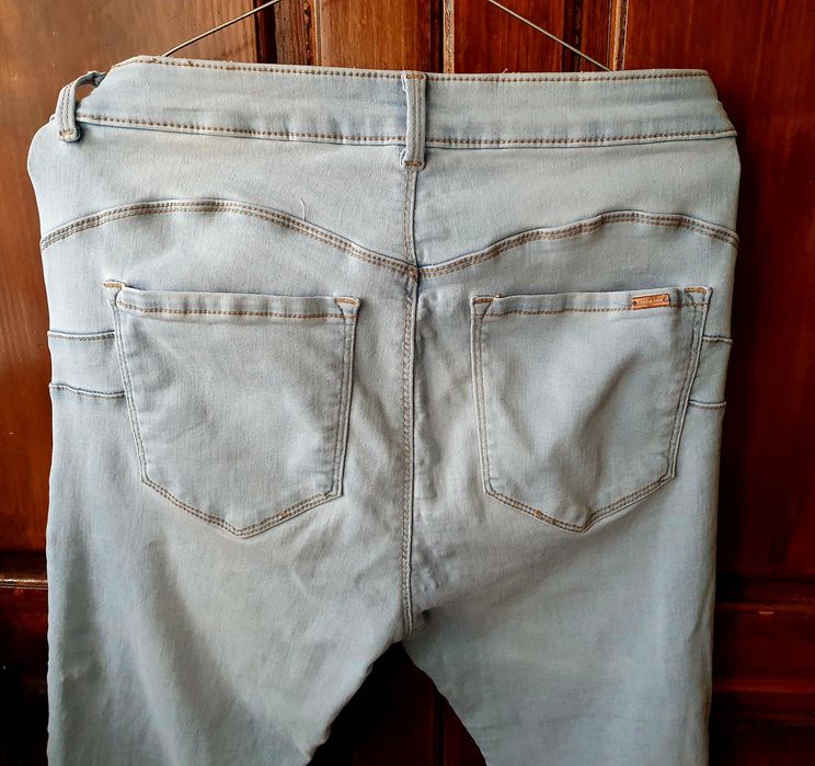 Blugi fete strech talie înaltă