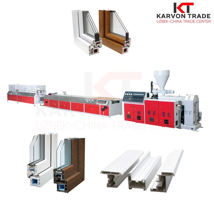 Линия по производству ПВХ профилей | PVX profil chiqarish liniyasi