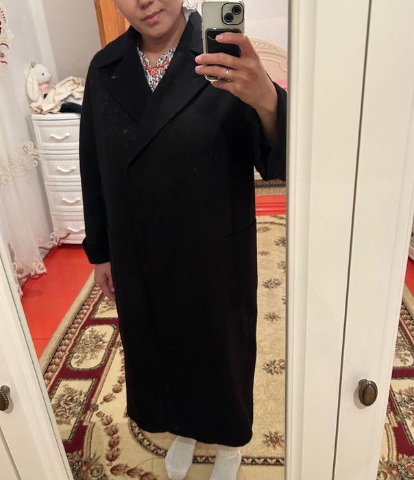 Пальто черная турция