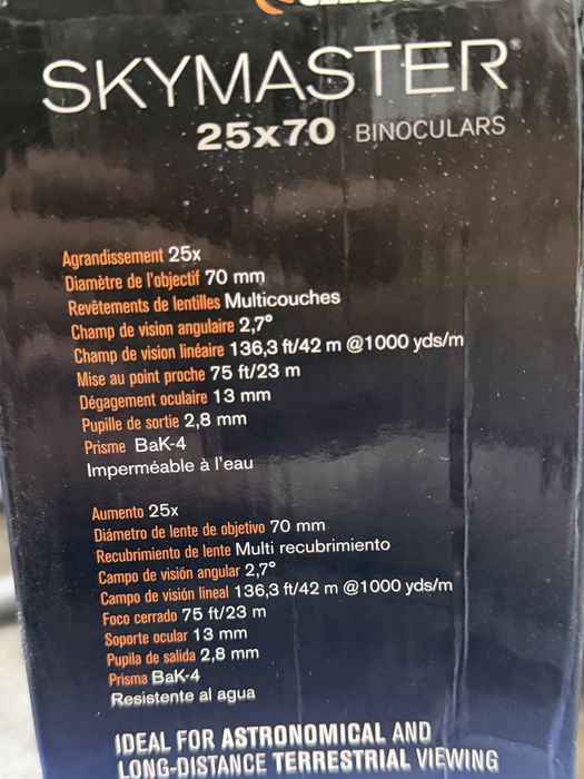 Binoclu Celestron Skymaster 25x70 Sigilat