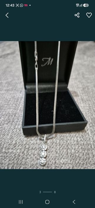 Серебро. Кольцо и цепь. 925 пр