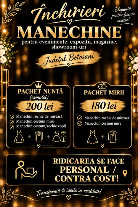 Manechine de inchiriat