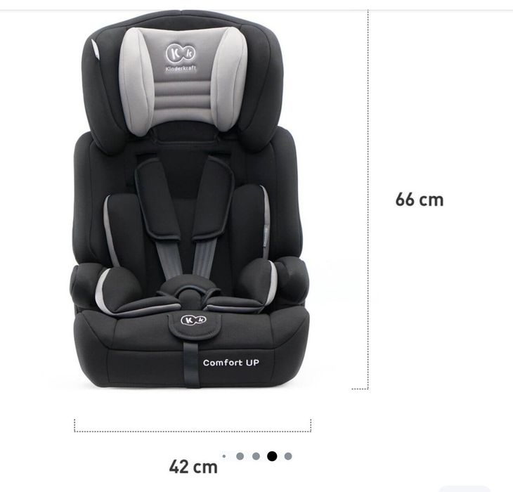 Столче за кола Kinderkraft Comfort UP, 9 кг-36 кг, Черно