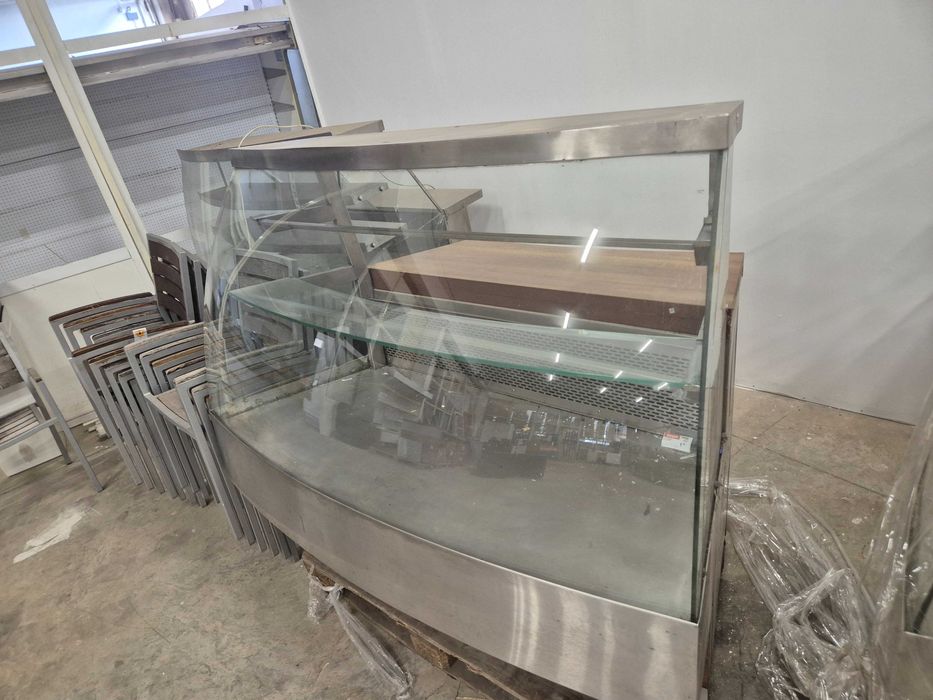 Витрина от неръждаема стомана - професионална 157см