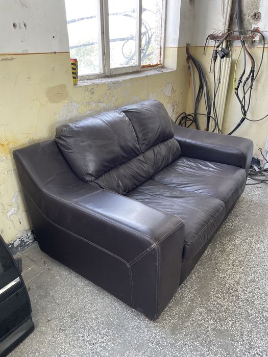 Кожен диван естесвена кожа