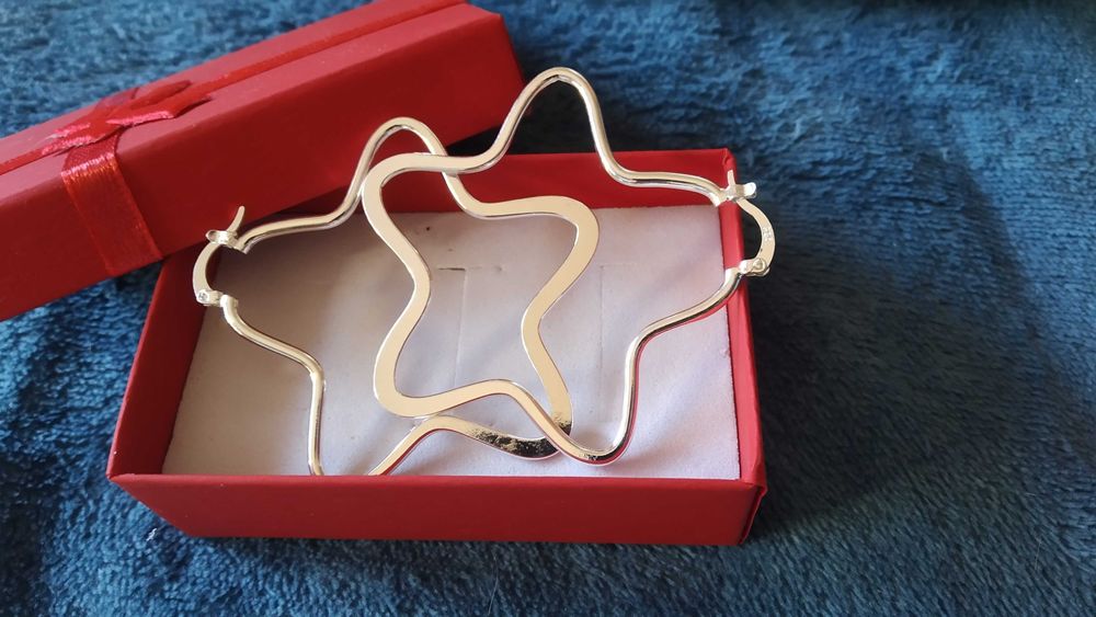 Нови, сребърни обеци  в красива кутия за подарък.Рязлипни модели.