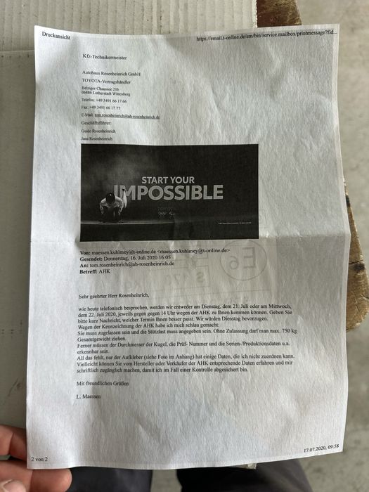 Теглич/Топка за toyota rav4