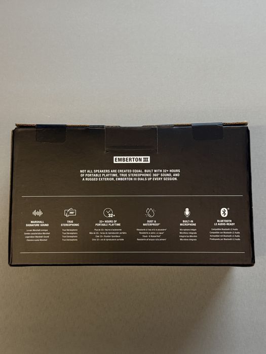 Marshall Emberton III 3, bluetooth, ip67, sigilata