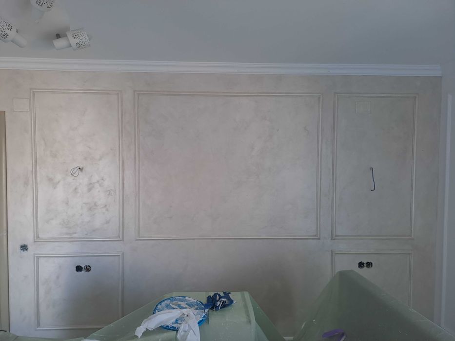 Renovare/finisaje interioare, aplicare vopsea cu efecte decorative