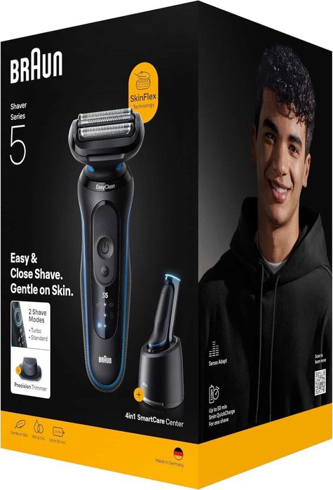 Ел. самобръсначка Braun 52-B7200CC, 50 минути, Statie SmartCare 4-in-1