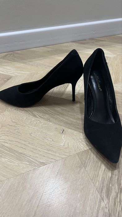 Туфли черные (эко замша)