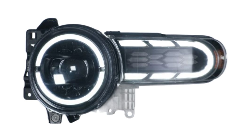 Set faruri Toyota Fj Cruiser, 02.2006-, montare fata, stanga+dreapta, indicator dinamic; cu animatii; LED; manual; Tuning; LED