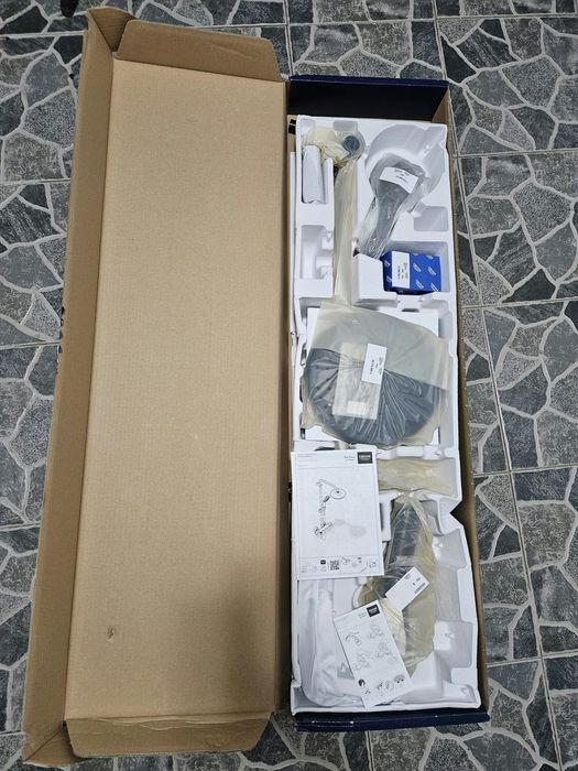 Grohe vitalio start shower system 250 MM,Nou cu baterie termostatată (Negru)