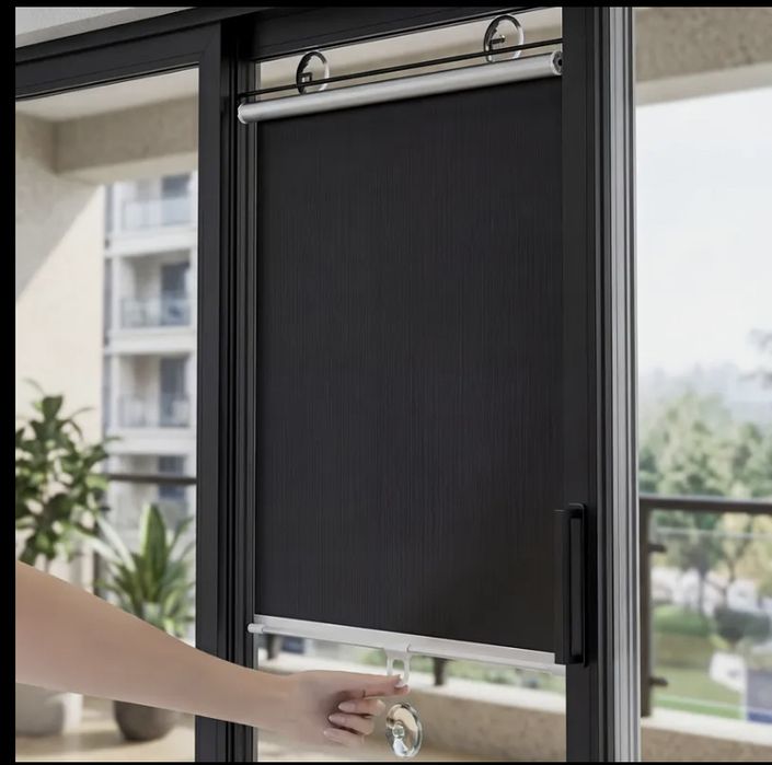 Пълнозатъмняваща щора с вакуумни чашки