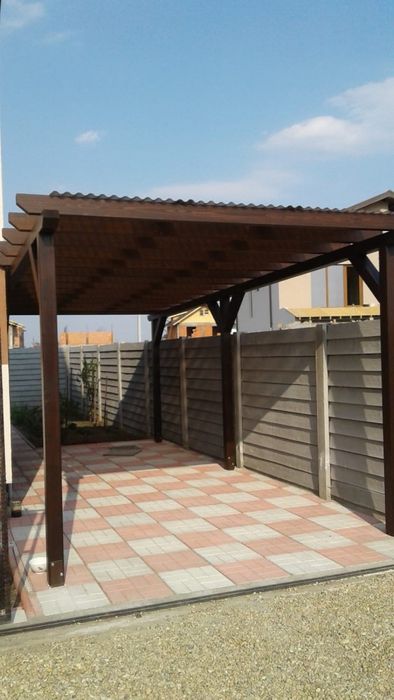 Foișoare, terase, garaj auto, lemn masiv, 350lei mp cu material inclus