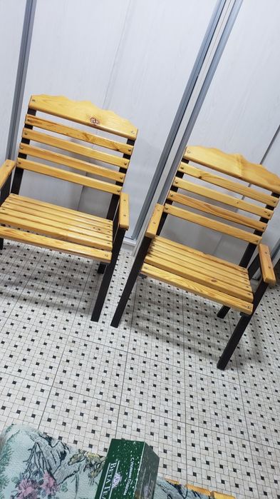 Дачник(стол стул) 2та бир хил комплект бор 2- стол 4-скамейка 4-кресло