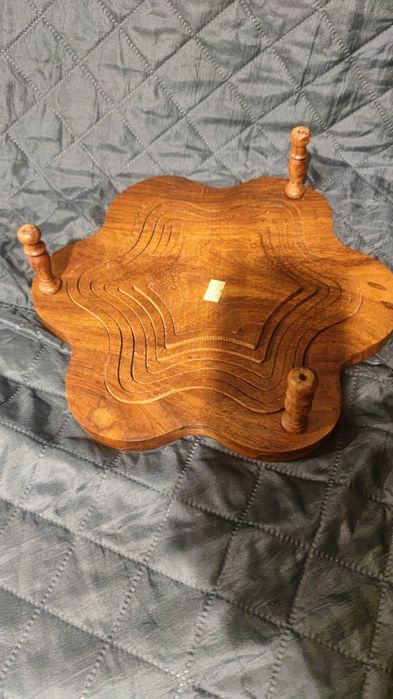 Индийски панер  с дърворезба сгъваем