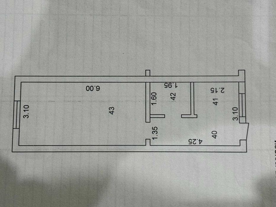 Продается 1в2-х ком. квартира. Карасу-6.