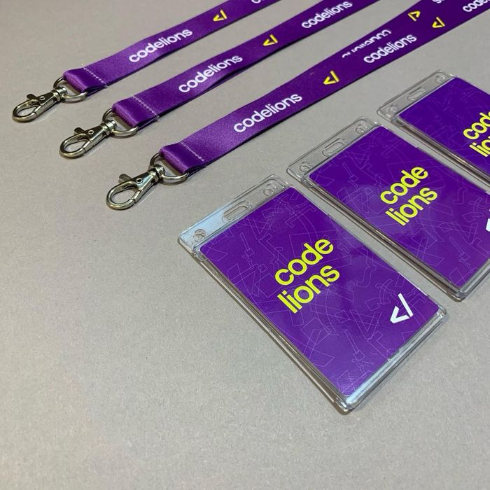 Ланьярды, пластиковые бейджики, бейджики, лента с лого