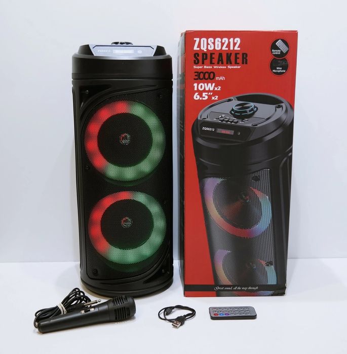 БЕПУЛ Доставка, Янги Караоке колонка ZQS6212/Didea (51см) + Микрофон