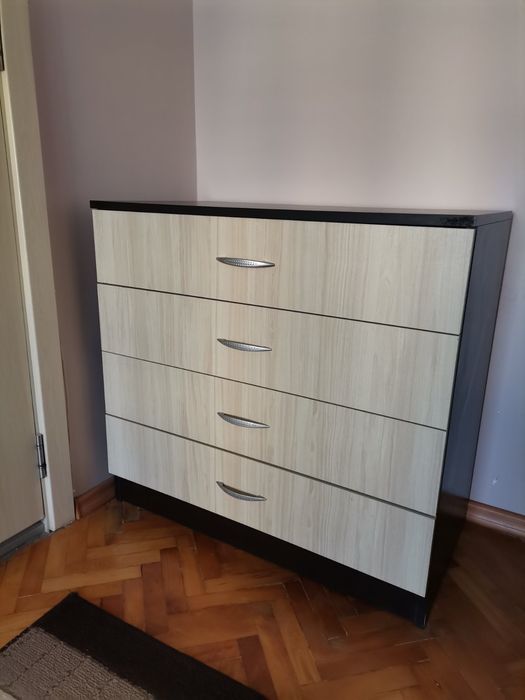 Комплект спално обзавеждане - Приста+матрак 140/200/+гардероб+скрин/